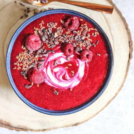 Berry-Beet Flax Smoothie